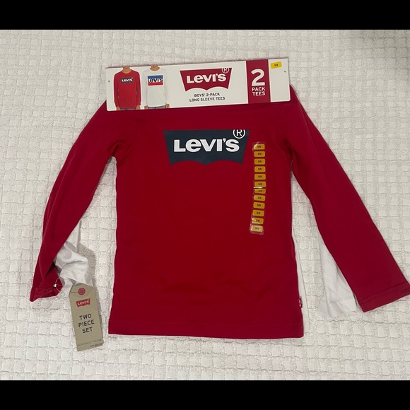 Brand new with tags 2 pack Levi’s boys long sleeve tees - Picture 2 of 2